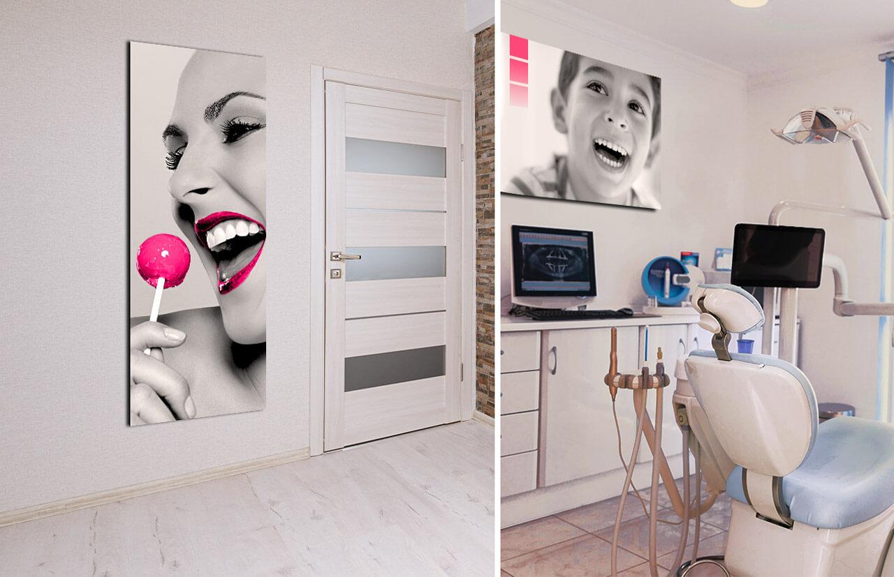 Déco dentaire Tableau moderne sur mesure